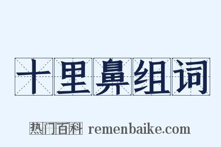 十里鼻组词是什么意思的图片